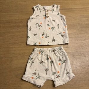 Cat & Jack adorable matching set 12M, palm trees
